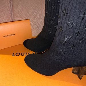 Authentic Louis Vuitton Silhouette Ankle Boot